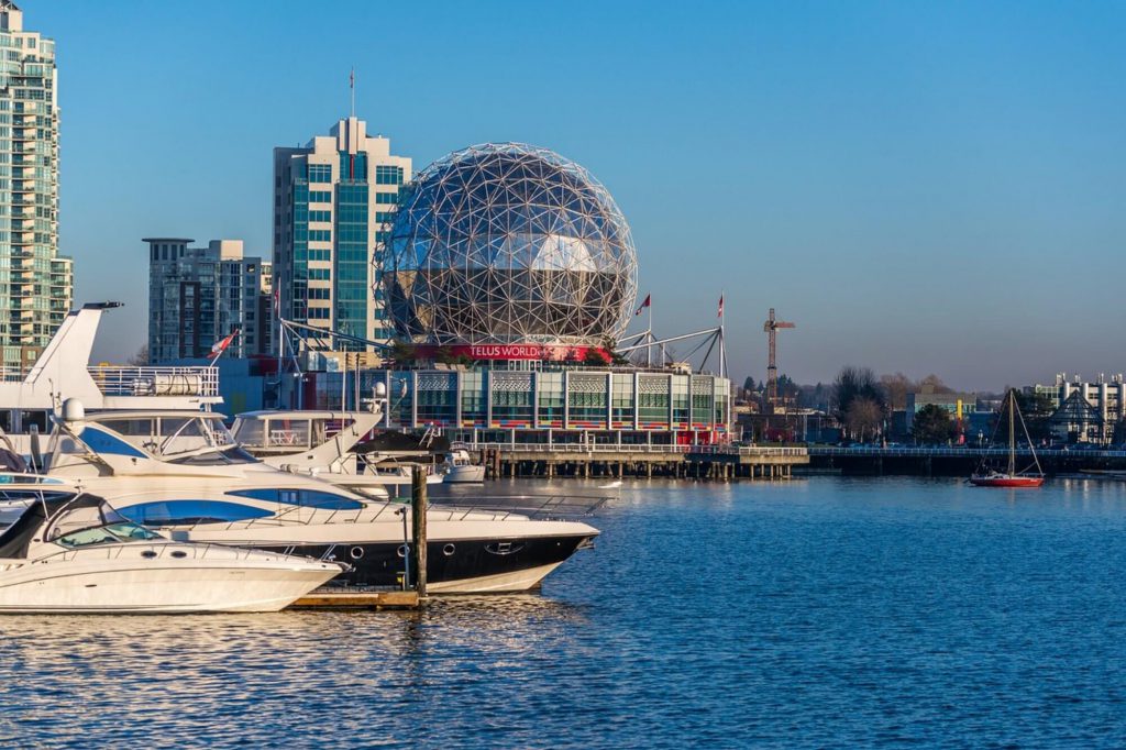 Science World located in Vancouver, Canada.