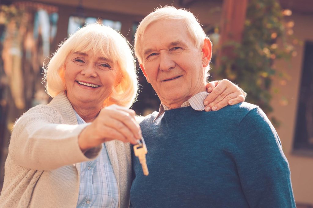 Senior Couple With New House Keys